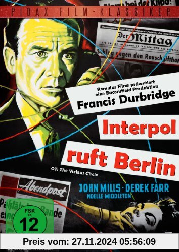 Francis Durbridge: Interpol ruft Berlin (The Vicious Circle) - Atemberaubender Kriminalfilm (Pidax Film-Klassiker) von Gerald Thomas