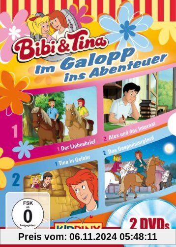 Bibi und Tina - Im Galopp ins Abenteuer: Der Liebesbrief/Alex und das Internat/Tina in Gefahr/Das Gespensterpferd [2 DVDs] von Gerhard Hahn