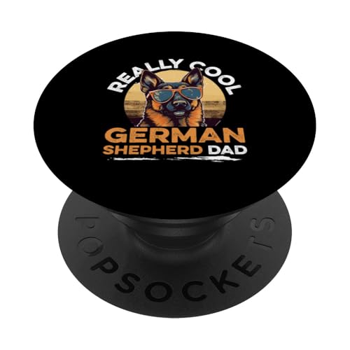 Deutscher Schäferhund Hunderasse Wirklich Cool Deutscher Schäferhund Papa PopSockets Klebender PopGrip von German Shepherd Dog Breed Pet Designs