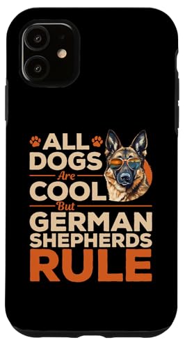 Hülle für iPhone 11 Deutscher Schäferhund Hunderasse Alle Hunde Sind Cool von German Shepherd Dog Breed Pet Designs