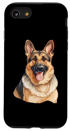 Hülle für iPhone SE (2020) / 7 / 8 Deutscher Schäferhund Hunderasse niedliche Grafik von German Shepherd Dog Breed Pet Designs