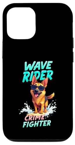 Cooler Deutscher Schäferhund Surfhund Hülle für iPhone 12/12 Pro von German Shepherd Fun Designs