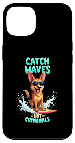 Cooler Deutscher Schäferhund Surfhund Hülle für iPhone 13 von German Shepherd Fun Designs