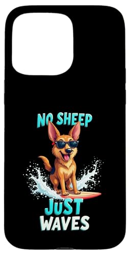 Cooler Deutscher Schäferhund Surfhund Hülle für iPhone 15 Pro Max von German Shepherd Fun Designs