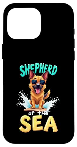 Cooler Deutscher Schäferhund Surfhund Hülle für iPhone 16 Pro Max von German Shepherd Fun Designs