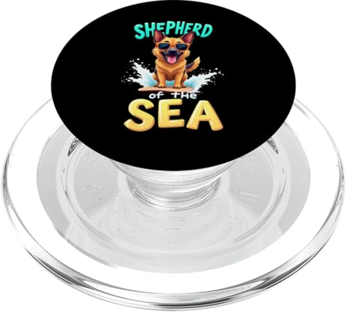 Cooler Deutscher Schäferhund Surfhund PopSockets PopGrip für MagSafe von German Shepherd Fun Designs