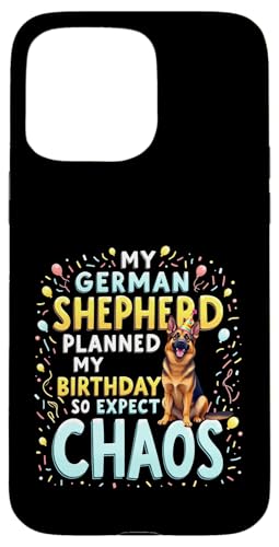 Lustiges Geburtstagsgeschenk Deutscher Schäferhund Hülle für iPhone 15 Pro Max von German Shepherd Fun Designs