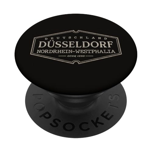 Düsseldorf Deutschland | Historisches Düsseldorf Deutschland PopSockets Klebender PopGrip von German Standard Apparel Co.