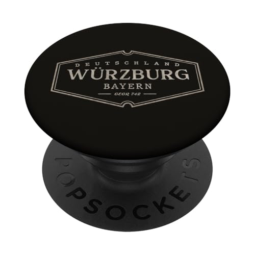 Würzburg Bayern Deutschland | Historisches Würzburg Deutschland PopSockets Klebender PopGrip von German Standard Apparel Co.