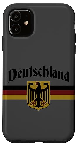 Germany Heritage Gifts Men Women Hülle für iPhone 11 Deutschland Fahne Banner Adler Wappen Oktoberfest Vintage-Design mit deutscher Flagge und Adler-Emblem von Germany Heritage Gifts Men Women