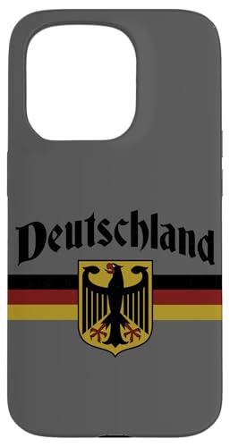 Germany Heritage Gifts Men Women Hülle für iPhone 15 Pro Deutschland Deutschland Fahne Banner Adler Wappen Vintage Oktoberfest Case Polycarbonat TPU von Germany Heritage Gifts Men Women