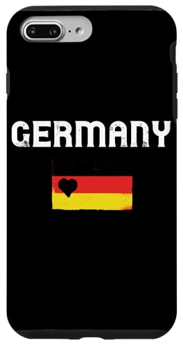 Hülle für iPhone 7 Plus/8 Plus Deutschland Flagge Herz Deutschland stolze Wurzeln Deutscher Stolz von Germany Pride German Proud Roots Deutschland