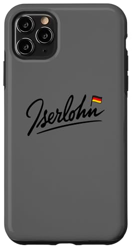 Hülle für iPhone 11 Pro Max Iserlohn Deutschland Deutsche Flagge Tourist Reise Minimalistisch von Germany4Ever