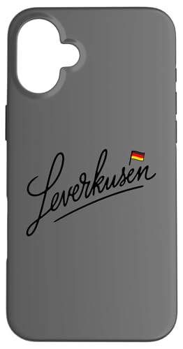 Hülle für iPhone 16 Plus Leverkusen Deutschland Deutschland Flagge Tourist Reise Minimalistisch von Germany4Ever