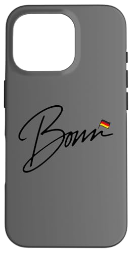 Hülle für iPhone 16 Pro Bonn Deutschland Deutsche Flagge Tourist Reise Minimalistisch von Germany4Ever