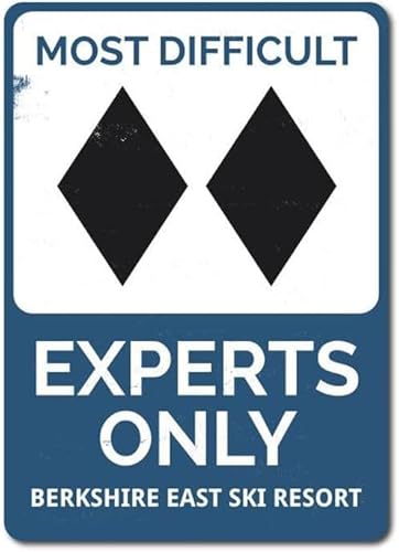 Aluminiumschild "Experts Only", 14 x 20 cm, Wanddekoration, für den Innen- und Außenbereich von Geroclonup