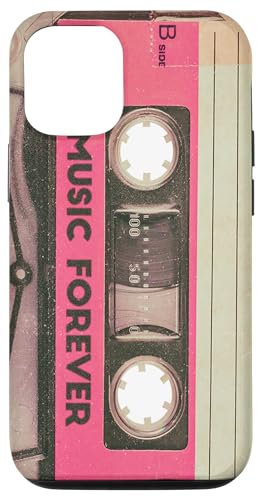 Hülle für iPhone 15 Kassette | Musikkasette | Retro Kassette für 70s & 80s Fans von Geschenk für Musikliebhaber und Retro fans