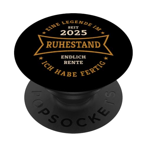 Eine Legende im Ruhestand Rente 2025 Lustiges Rentner Design PopSockets Klebender PopGrip von Geschenk zum Ruhestand für Männer und Frauen Rente