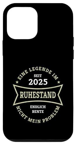 Hülle für iPhone 12 mini Eine Legende im Ruhestand Rente 2025 Lustiges Rentner Design von Geschenk zum Ruhestand für Männer und Frauen Rente