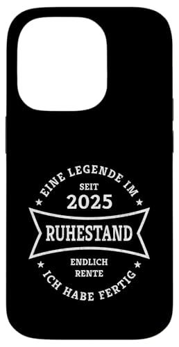 Hülle für iPhone 14 Pro Eine Legende im Ruhestand Rente 2025 Lustiges Rentner Design von Geschenk zum Ruhestand für Männer und Frauen Rente