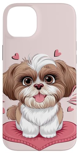 Hülle für iPhone 14 Plus Shih Süße Shihtzu Liebe für Hundemütter von Geschenkboutiquen für Weihnachtshäuser