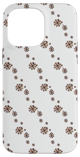 Hülle für iPhone 14 Pro Max Rustikale Winterzeit-Design-Schneeflocken von Geschenkboutiquen für Weihnachtshäuser