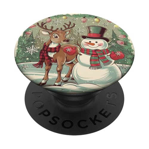 Weihnachtsbäume, Schneeflocken, Rentiere und PopSockets mit austauschbarem PopGrip von Geschenkboutiquen für Weihnachtshäuser