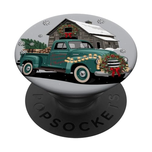 Weihnachtstruck PopSockets Klebender PopGrip von Geschenkboutiquen für Weihnachtshäuser