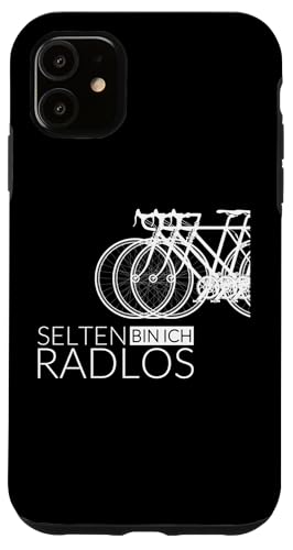 Hülle für iPhone 11 Selten mal Radlos Motiv für Radfahrer, Fahrrad, Rennrad. von Geschenkidee für alle die selten mal Radlos sind.