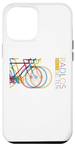 Hülle für iPhone 14 Pro Max Selten mal Radlos Motiv für Radfahrer, Fahrrad, Rennrad. von Geschenkidee für alle die selten mal Radlos sind.