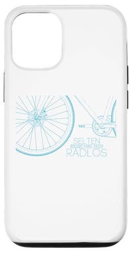 Hülle für iPhone 14 Pro Selten mal Radlos Motiv für Radfahrer, Fahrrad, Rennrad. von Geschenkidee für alle die selten mal Radlos sind.