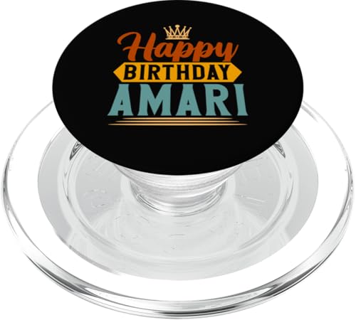 Alles Gute zum Geburtstag Amari PopSockets PopGrip für MagSafe von Get Your Cool Retro Happy Birthday Apparel Here