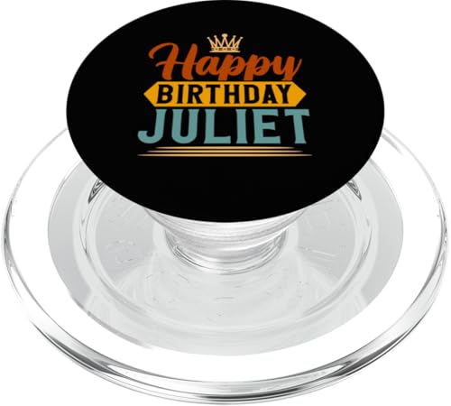 Alles Gute zum Geburtstag Juliet PopSockets PopGrip für MagSafe von Get Your Cool Retro Happy Birthday Apparel Here