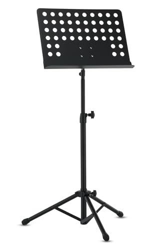 BSX 900750 Orchesterpult (Höhe 68 x 118 cm, Pultplatte 48,5 x 34 cm) schwarz von Gewa