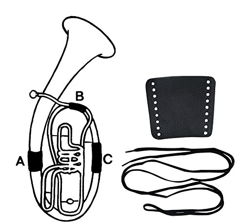 Gewa 720590 Handschutz Leder Tenorhorn, Teil B, Schnürverschluss von GEWA