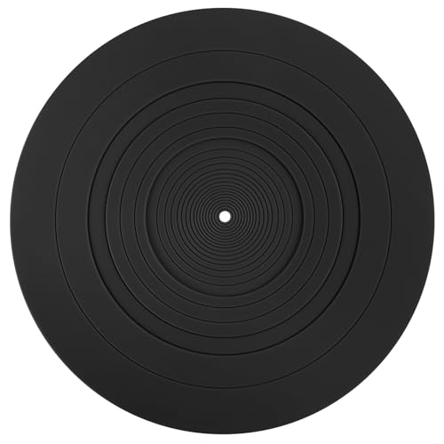 Ggnaxivs 295mm Silikon-Turntable-Matte Anti-Vibrations-Slipmat Plattenspieler-Matte für LP Vinyl-Schallplatte Audio-Ersatzteilzugang B von Ggnaxivs