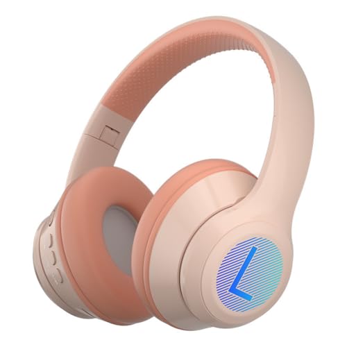 Ggnaxivs Bluetooth 5.3-Kopfhörer mit Aktiver Geräuschunterdrückung, Kabellos, Leichtes Headset mit HiFi-Stereosound für Unterwegs, Arbeit, D von Ggnaxivs