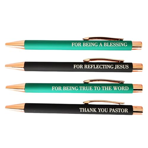 Ballpoint Writing Pens, Inspirational Quote Pens, Pastor Appreciation Pen, Retractable Ballpoint Pens with Inspirational Engraved Quotes, Perfect for Pastor Appreciation, Business, and School Use von Ghjkldha