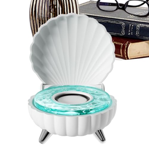 Ghjkldha Cute Shell Wireless Speaker | Wireless Seashell Speaker | Portable Shell-Shaped Blue Tooth Speaker | Shell Design Small Speaker, Cute Clam Shell Wireless Speaker, Seashell Blue Tooth Speaker von Ghjkldha