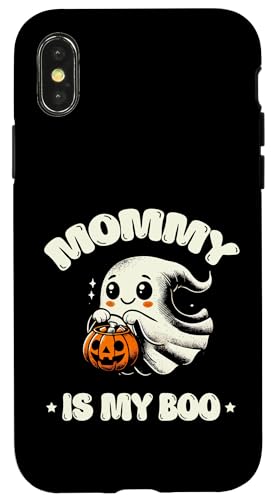 Hülle für iPhone X/XS Mama ist mein Boo Ghost Haunt Gruseliges Halloween von Ghost Hunting Halloween Lover Gifts