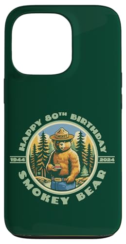 Happy 80th Birthday Smokey Bear Officially Licensed Hülle für iPhone 13 Pro von Giant Step Design Co.