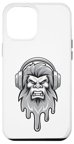 Hülle für iPhone 15 Plus Sasquatch & Headphones Mascot GSDCo Logo Redux von Giant Step Design Co.