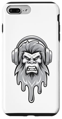 Hülle für iPhone 7 Plus/8 Plus Sasquatch & Headphones Mascot GSDCo Logo Redux von Giant Step Design Co.