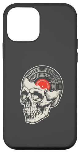 Music On My Mind Vinyl Record Skull Graphic Design Retro Hülle für iPhone 12 mini von Giant Step Design Co.