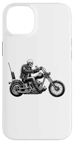 Rebel Rider Skelett Chopper Bike Motorrad Ghost Biker Hülle für iPhone 14 Plus von GibberShirt