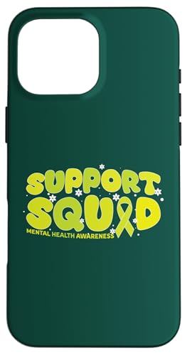 Support Squad Bewusstsein für psychische Gesundheit Hülle für iPhone 16 Pro Max von Gift Mental Health Awareness Month Green Ribbon