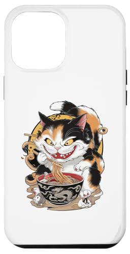 Hülle für iPhone 12 Pro Max Lustige Anime Katze Ramen Japanisch von Gift for Cat Lovers Men Women