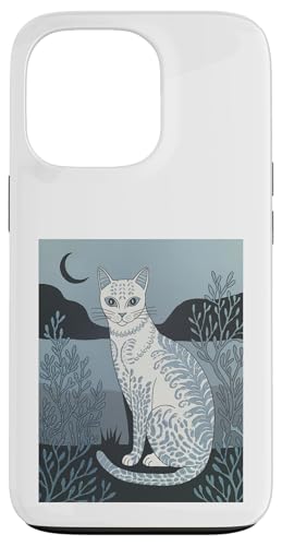 Hülle für iPhone 13 Pro Vintage-Katzen-Kunstwerk von Gift for Cat Lovers Men Women