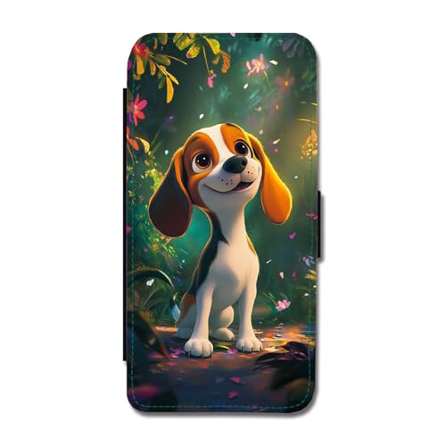 Cartoon Beagle Dog Flip Handyhülle für Google Pixel 6a von Giftoyo