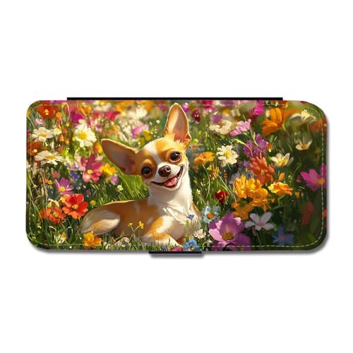 Cute Cartoon Chihuahua Hund Flip Handyhülle für Samsung Galaxy S24 von Giftoyo